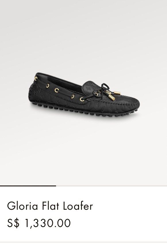 Brand New louis vuitton Gloria Flat loafers womens RARE 35.5***
