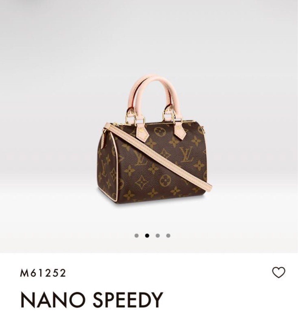 Louis Vuitton Nano Speedy Monogram Bag, Luxury, Bags & Wallets on Carousell