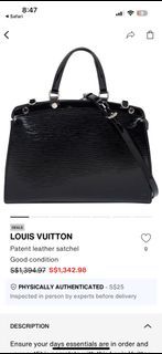 Louis Vuitton Patent Bag .