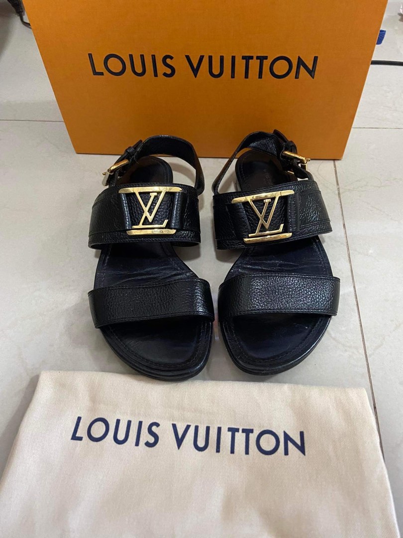 Shop Louis Vuitton DAMIER AZUR Womens Sandals  BUYMA