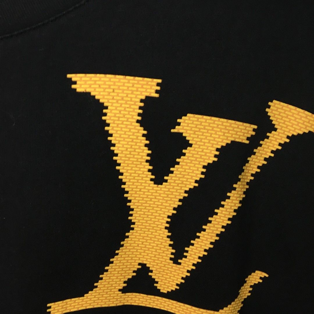 Buy Replica Louis Vuitton LV Logo T-Shirt In Yellow Brick - Buy