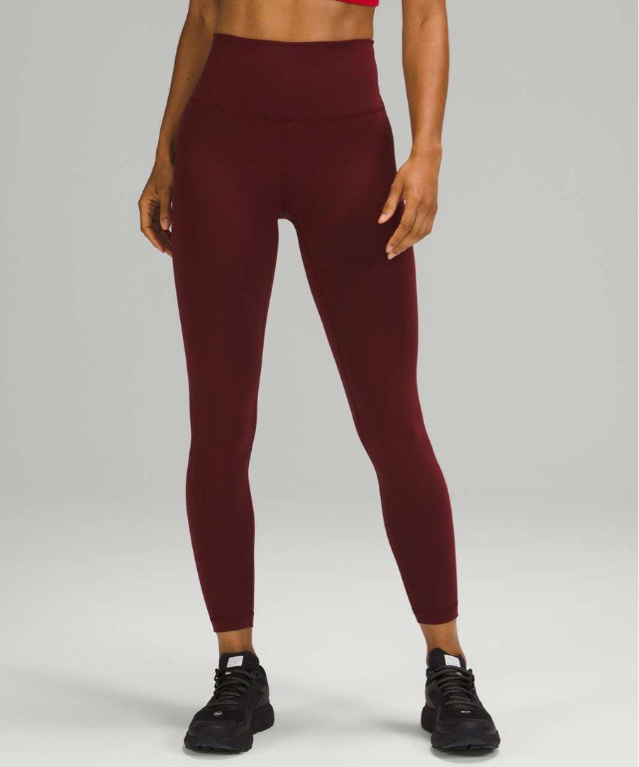 Lululemon SIZE 4 Red Merlot Groove Super-High-Rise Flared Pant