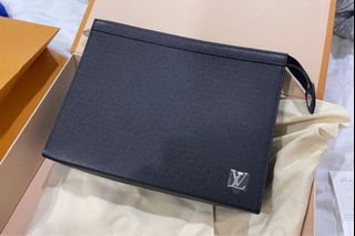 Louis Vuitton Pochette Voyage MM Green Vintage in Coated Canvas/Leather  with Silver-tone - US