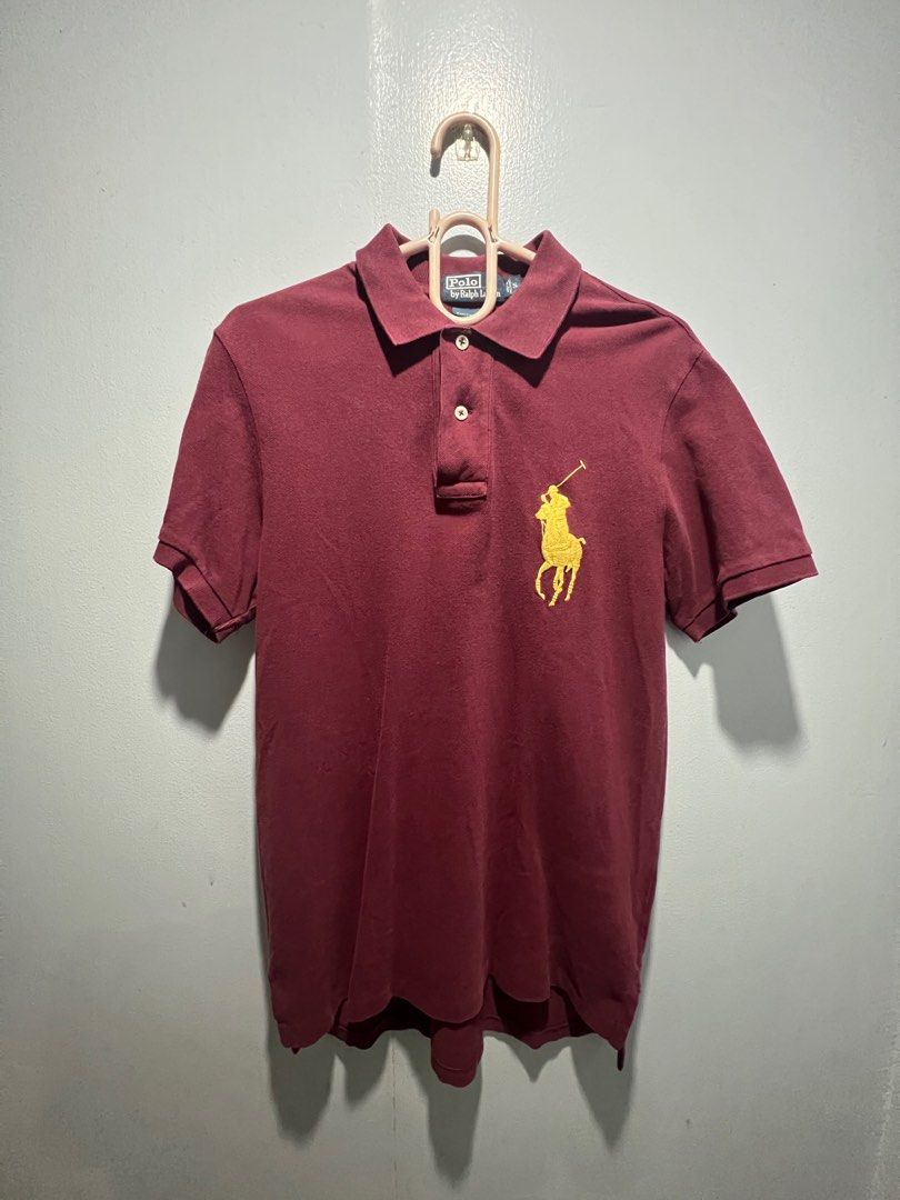 Maroon ralph cheap lauren polo