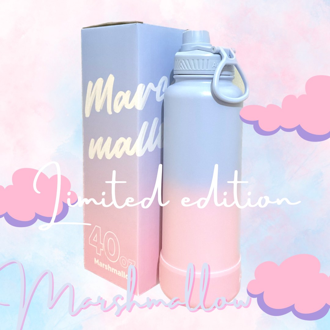 Marshmallow AquaFlask 40oz, Furniture & Home Living, Kitchenware