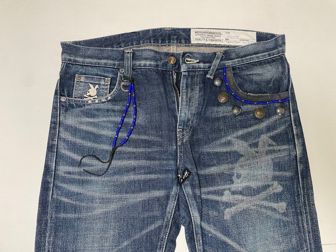 MASTERMIND JAPAN ✖️NEIGHBOURHOOD JEANS, 男裝, 褲＆半截裙, 牛仔褲  