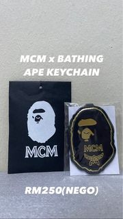 MCM x Bathing Ape Keychain