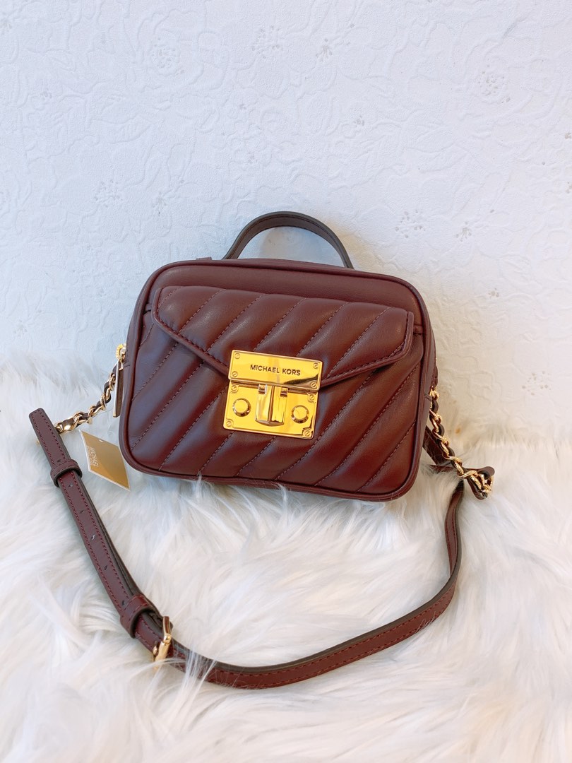 Michael Kors Small Quilted Crossbody Bag, Luxury, Bags & Wallets on  Carousell