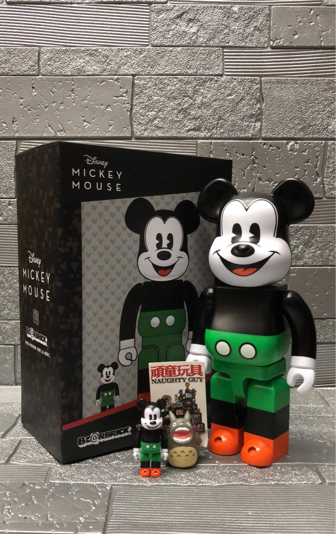 MICKEY MOUSE 1930's POSTER BEARBRICK 400%+100%, 興趣及遊戲, 玩具 ...
