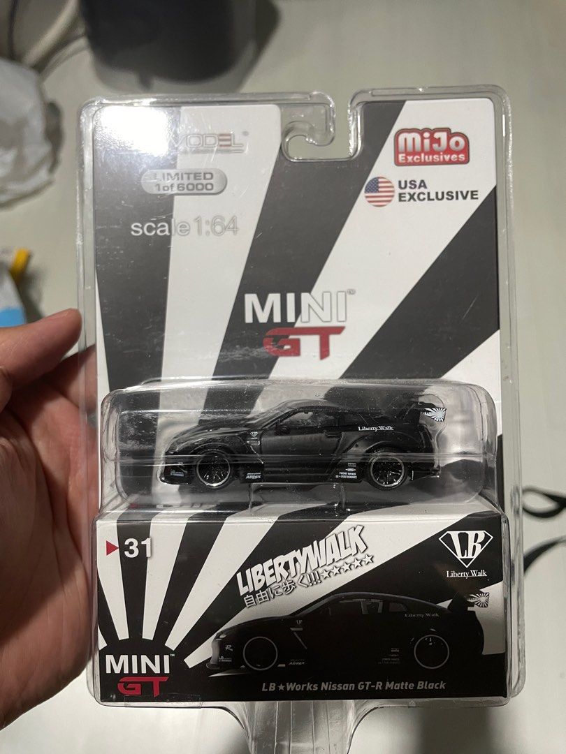 Mini GT LBWK Nissan GT-R Matte Black R35, Hobbies & Toys, Toys & Games ...