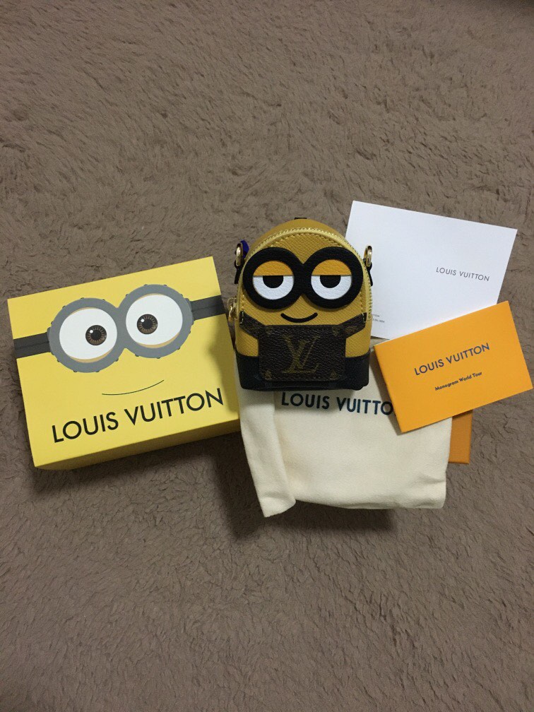 Minion LV Mini Wallet, Luxury, Bags & Wallets on Carousell