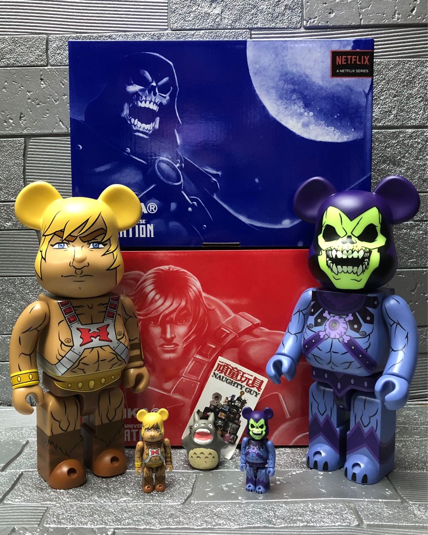 MISHKA x MASTERS OF THE UNIVERSE BEARBRICK 400%+100% HE-MAN