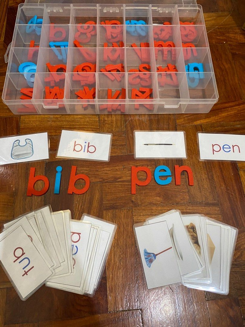 Montessori Movable Alphabet with Lots of Laminated Activities on Carousell