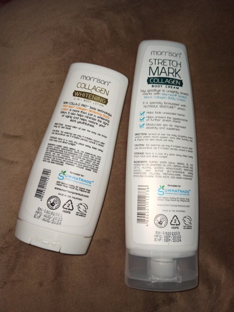 Morrison Stretch Mark Cream + Morrison Collagen Whitening Body Lotion