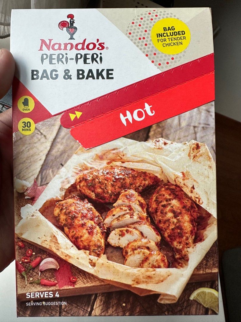 Nandos bag & bake (hot), Food & Drinks, Homemade Bakes on Carousell
