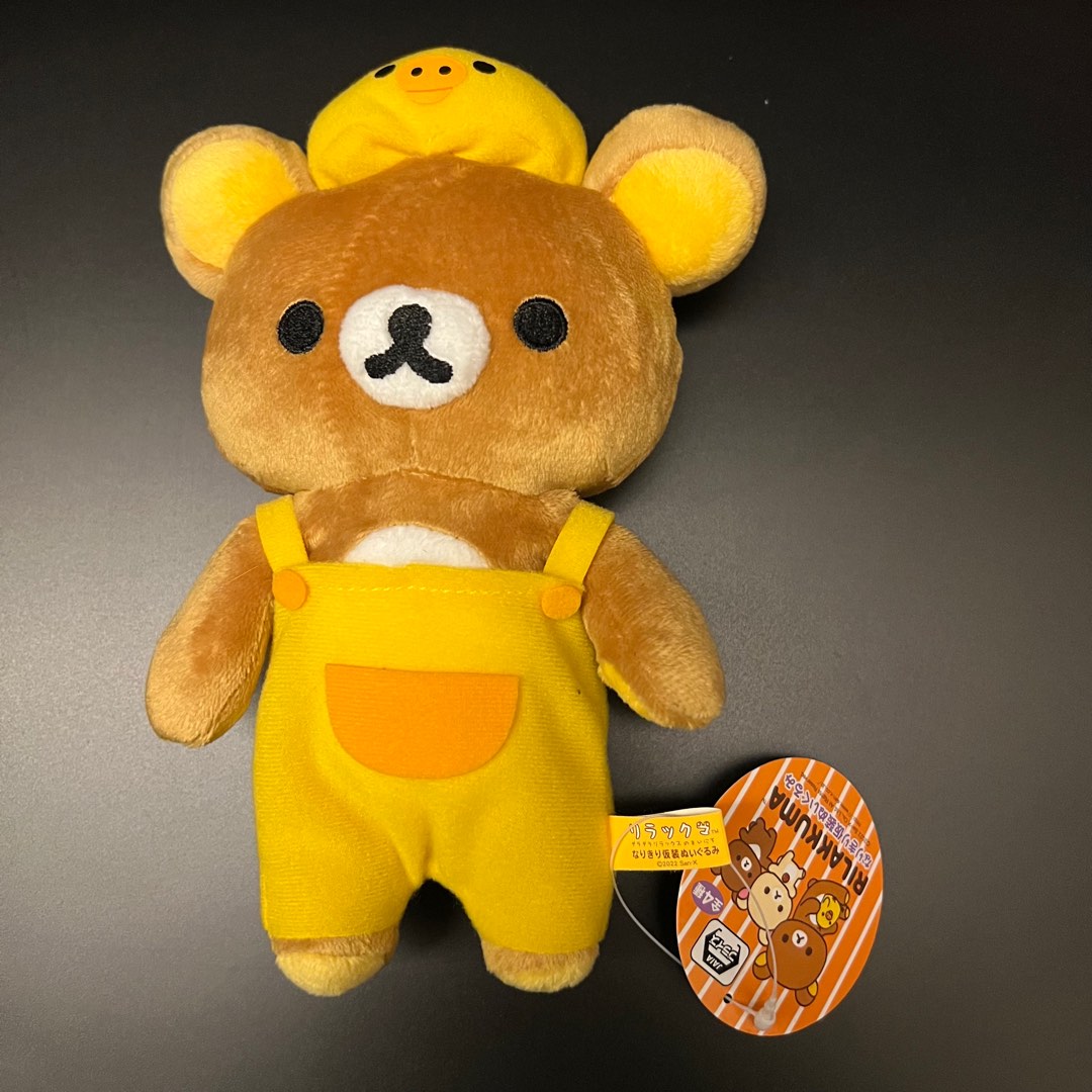 New With Tags Rilakkuma In Overalls Plush Hobbies And Toys Toys And Games On Carousell 