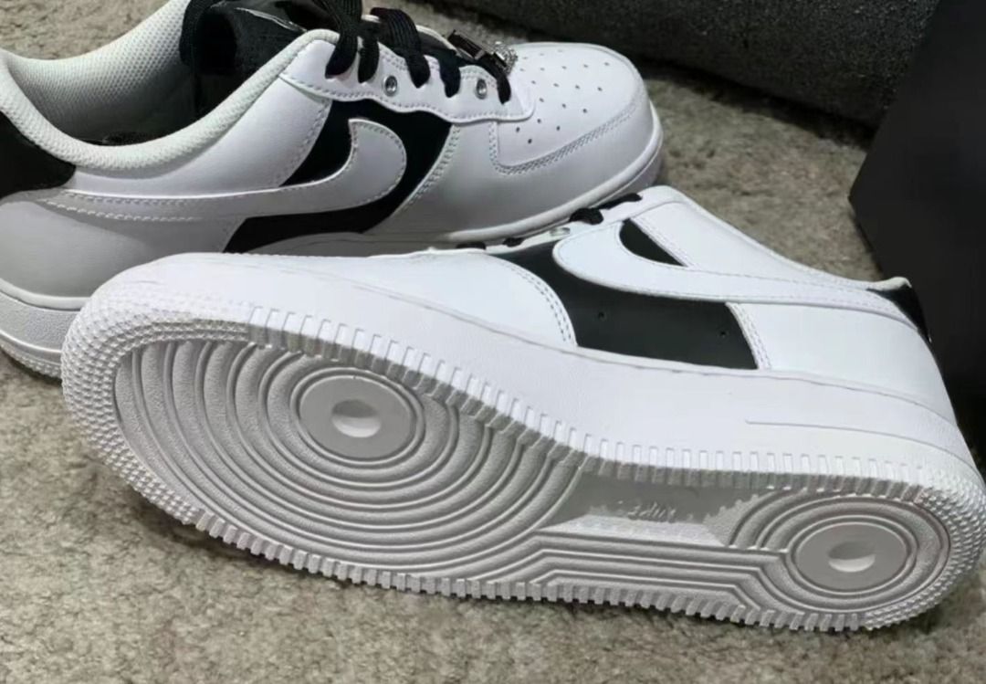 全新正品🔥Nike Air Force 1 '07 PRM 復古休閒板鞋白黑銀扣男女同款