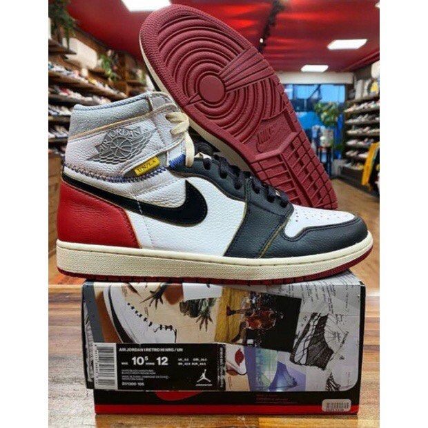 nike air jordan 1 union black toe