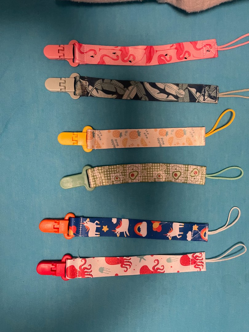 New Pacifier Loops Noby pacifier clips brand new, Babies & Kids, Babies & Kids Fashion on ...