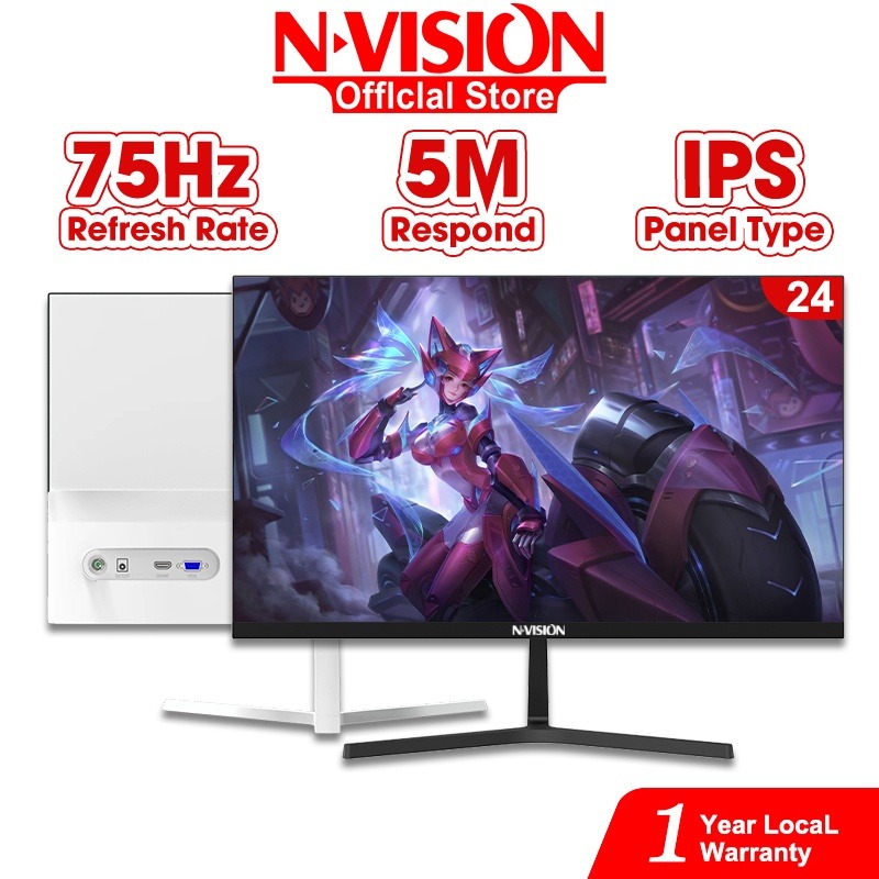 Nvision N2455 75Hz IPS Panel 23.8" Full HD 75Hz Super Narrow Bezel