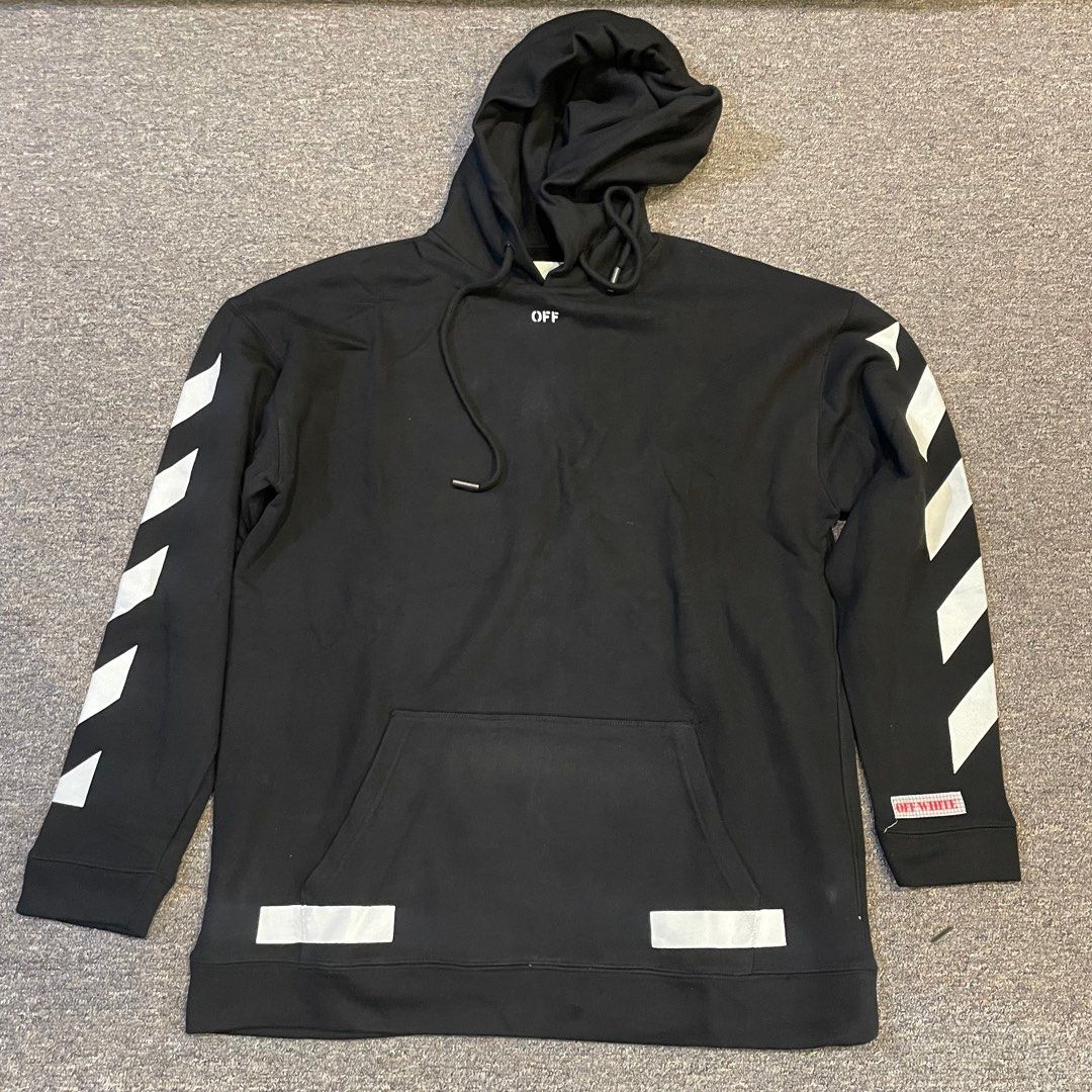 Off white hoodie on sale seeing things black