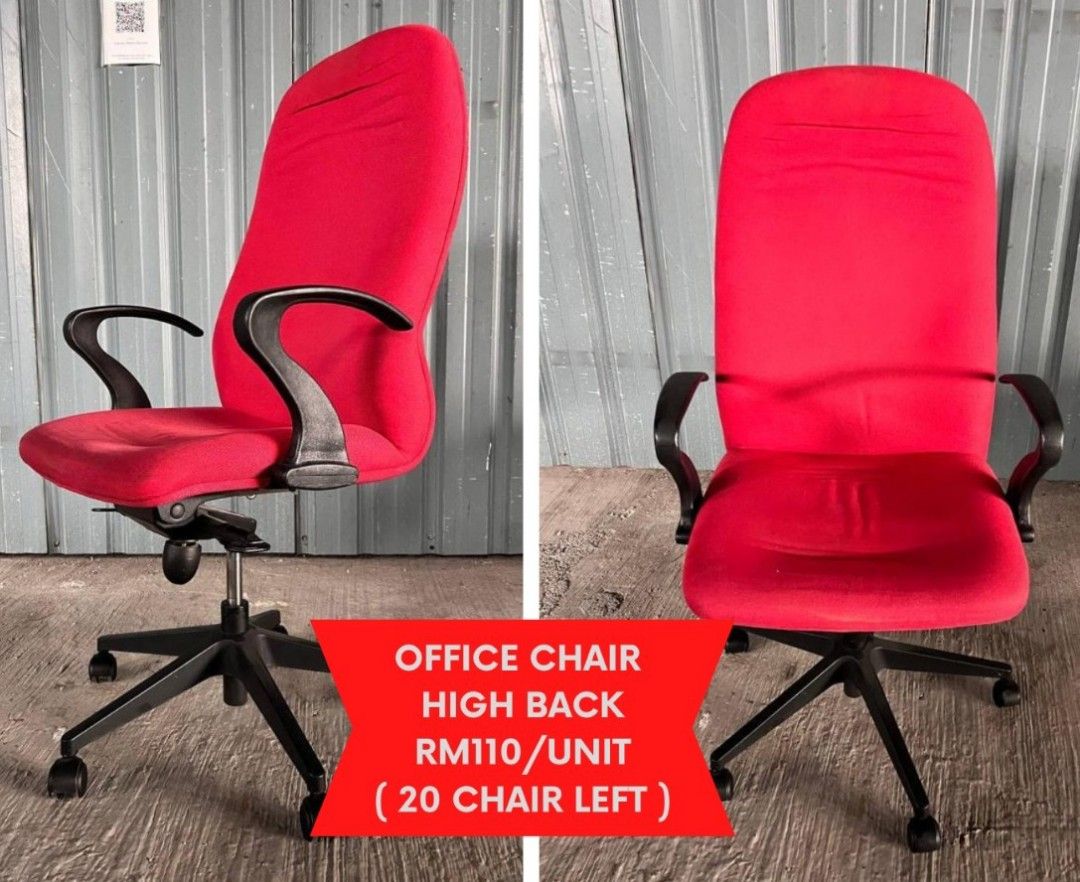 OFFICE CHAIR HIGHBACK, Furniture & Home Living, Furniture, Chairs on