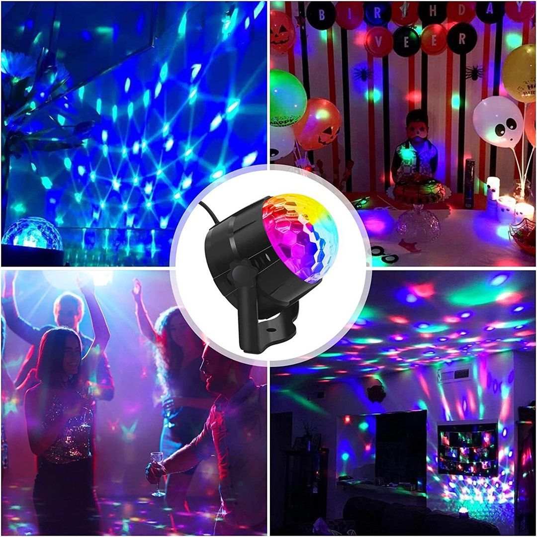 Lamp Party Disco Lights Mini Stage Light Strobe DJ Light With Sound  Activation And Remote Control For Clubs, Home, Parties, Weddings,  Birthdays, Ktv