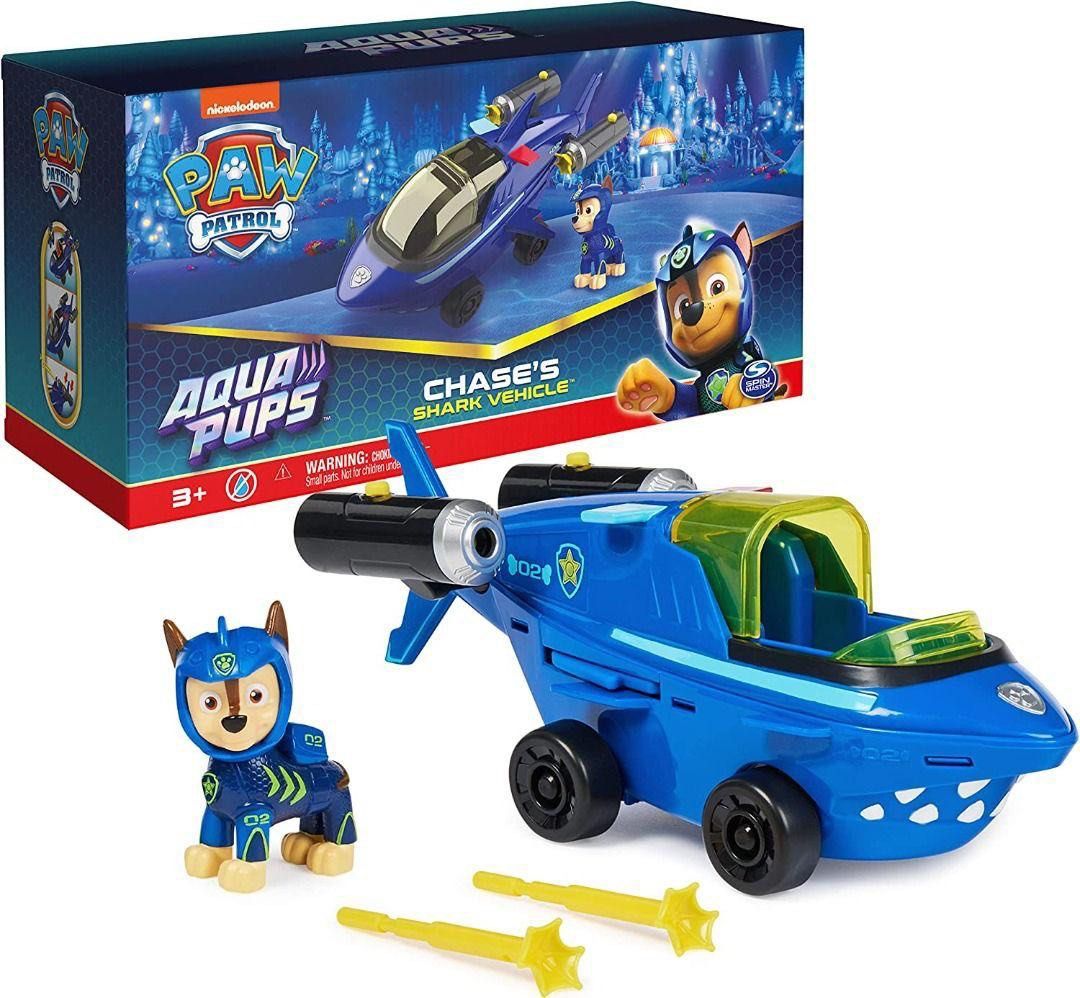 Paw Patrol Aqua Pups with Vehicle Chase / Marshall / Skye / Rubble