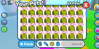 Pet Simulator X rainbow love lion