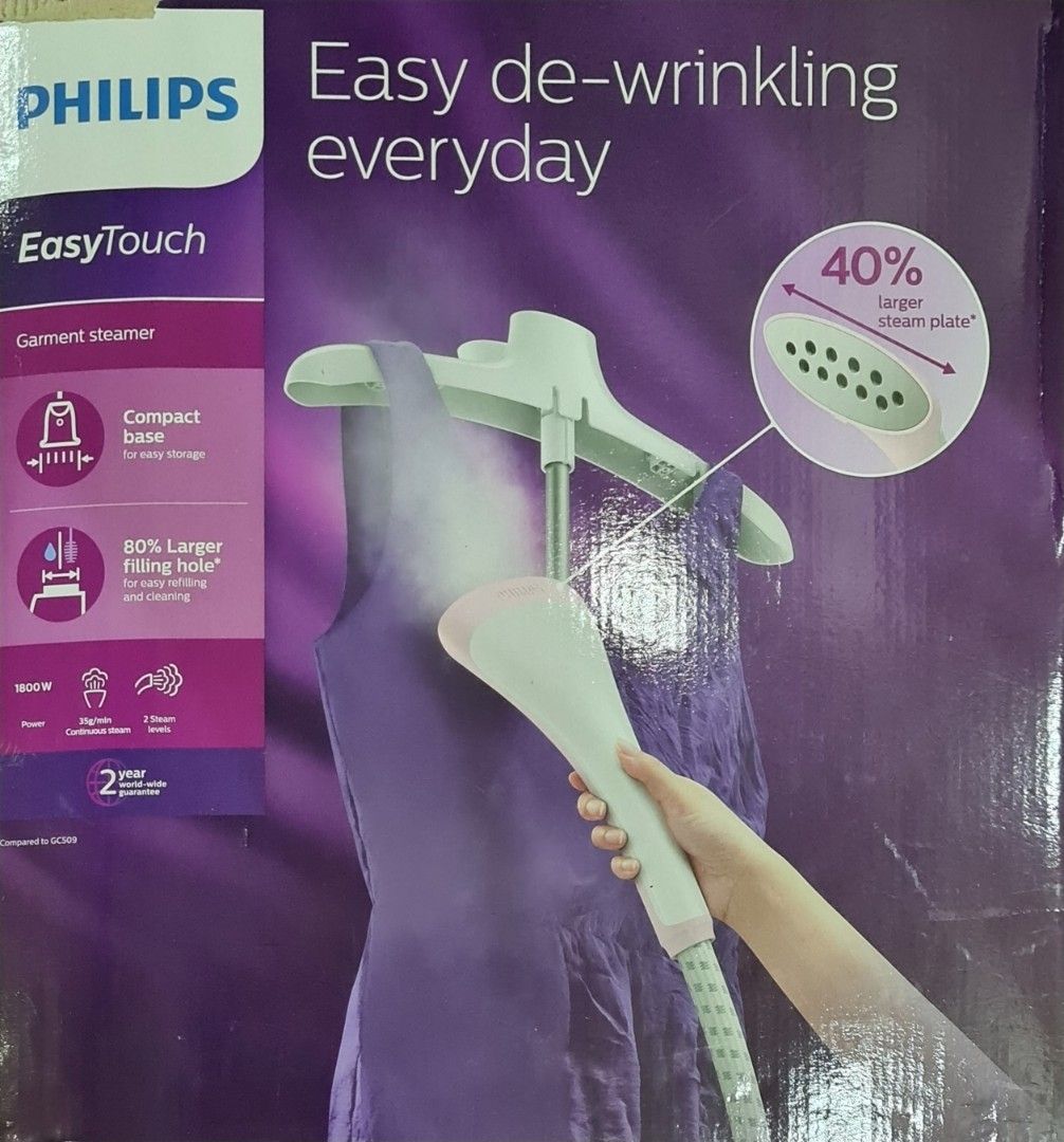 Philips Easy Touch Stand Steamer GC484, TV & Home Appliances, Irons