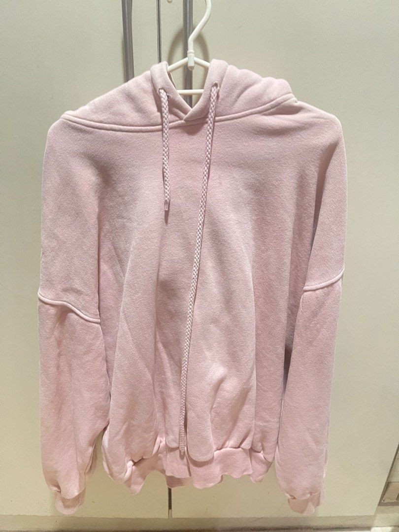 Pink hoodie, Women's Fashion, Coats, Jackets and Outerwear on Carousell