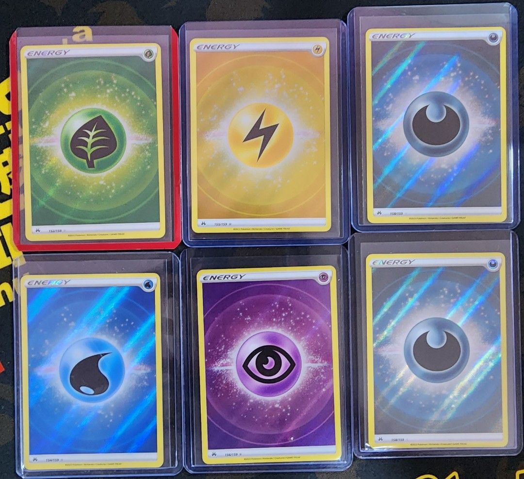 Pokemon TCG Cards Crown Zenith Energy Cards (Reverse holo / Full Art ), Hobbies & Toys, Toys