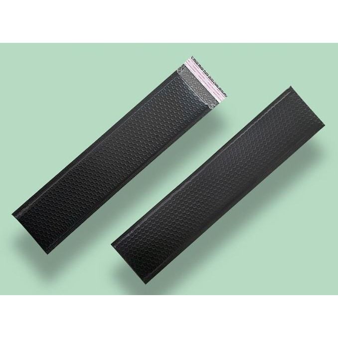 Poly Bubble Envelope Strip Style Black Plastic Polymailers Bubble Wrap