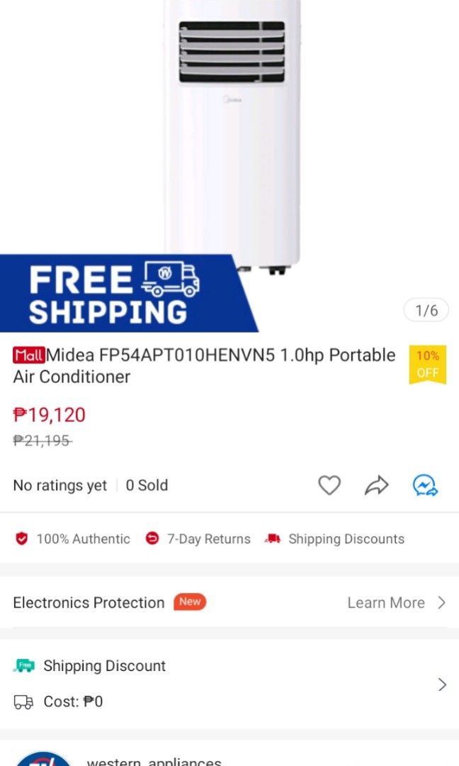 Portable aircon, Furniture & Home Living, Lighting & Fans, Fans on