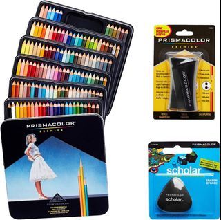 YOUSHARES 200 + 16 Slots Pencil Case & Extra Pencil Sleeve Holder - Bundle  for Prismacolor Watercolor Pencils, Crayola Colored Pencils, Marco Pens and