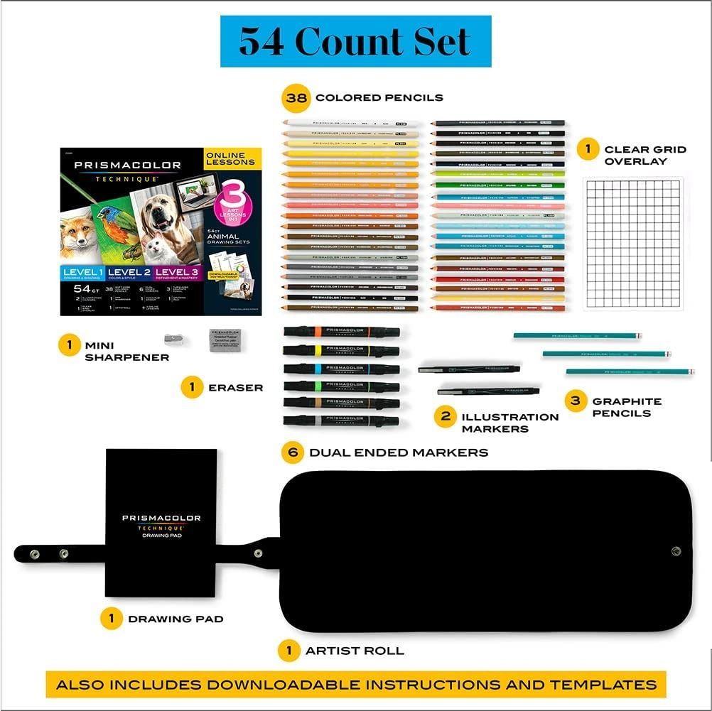 Prismacolor Technique, Art Supplies and Digital Art Lessons, Animal