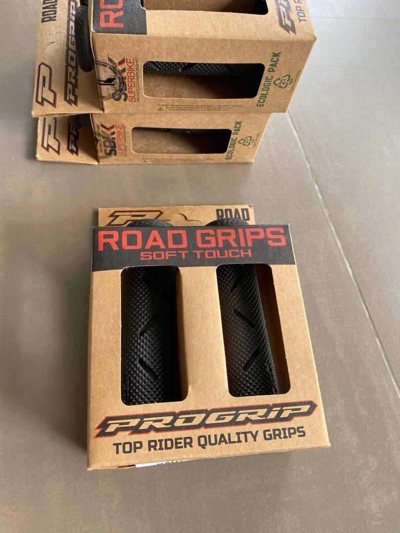 Progrip 717 Grips - Black/Titanium, Motorcycles, Motorcycle Accessories ...