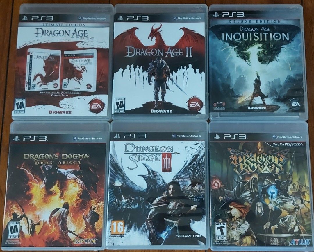 Play Station 3 Games A (Category: PlayStation) located in Quezon City. Submitted by ankrc2694 (Listing ID 1216724981, Image 1). Description: Dragon Age Origins - Sold Dragon Age II - Sold Dragon Age Inquisition - Sold Dragon's Dogma Dark Arisen - P280 Dungeon Siege III - P280 Dragon's Crown - P830.