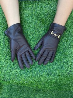 Rare! Gucci Horsebit Leather Gloves