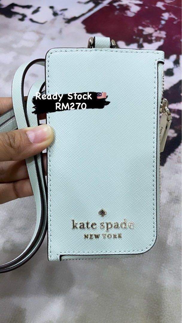 READY STOCK ??) KATE SPADE LANYARD, Women's Fashion, Bags & Wallets,  Wallets & Card holders on Carousell