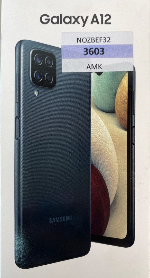 Samsung Galaxy A12 128GB Android Phone, Mobile Phones & Gadgets, Mobile ...