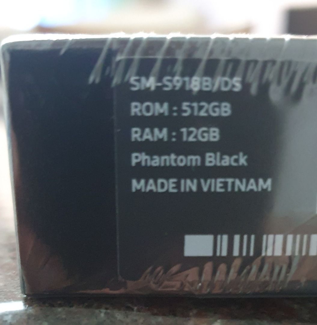 Samsung S23 Ultra 512GB Phantom Black + 1year Extended Warranty