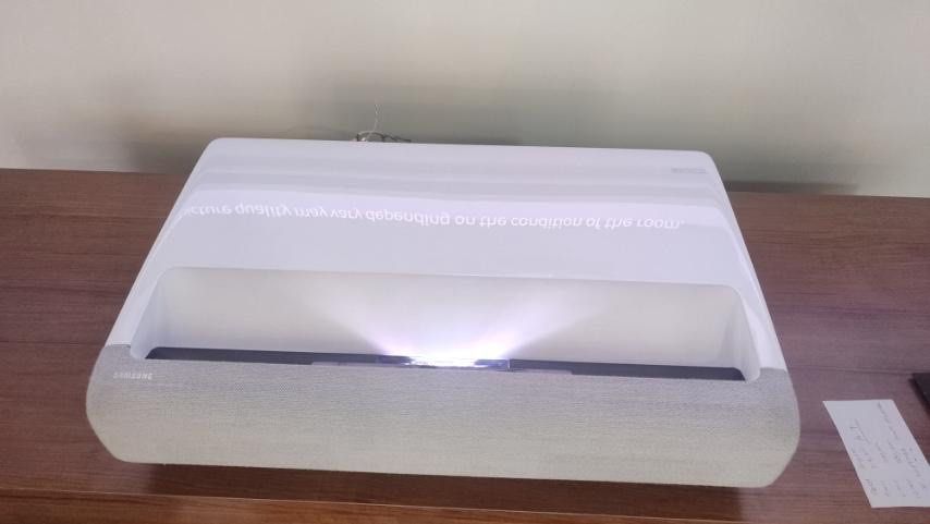 SAMSUNG THE PREMIERE SMART PROJECTOR SP-LSP9TGA (Category: Projectors) located in Quezon City. Submitted by maryann5721 (Listing ID 1216773521, Image 1). Description: SAMSUNG THE PREMIERE SP-LSP9TGA Samsung the premiere PICTURE UHD 4K Triple Laser Tehcnology 2,800 ANSI Lumen RESOLUTION 3,840 x 2,160 SCREEN SIZE 130″ SOUND Acoustic Beam Technology (4.2Ch 40W) DESIGN Ultra Short Throw (11cm) SMART Tap View Bixby Voice Assistant Filmmaker Mode Game 