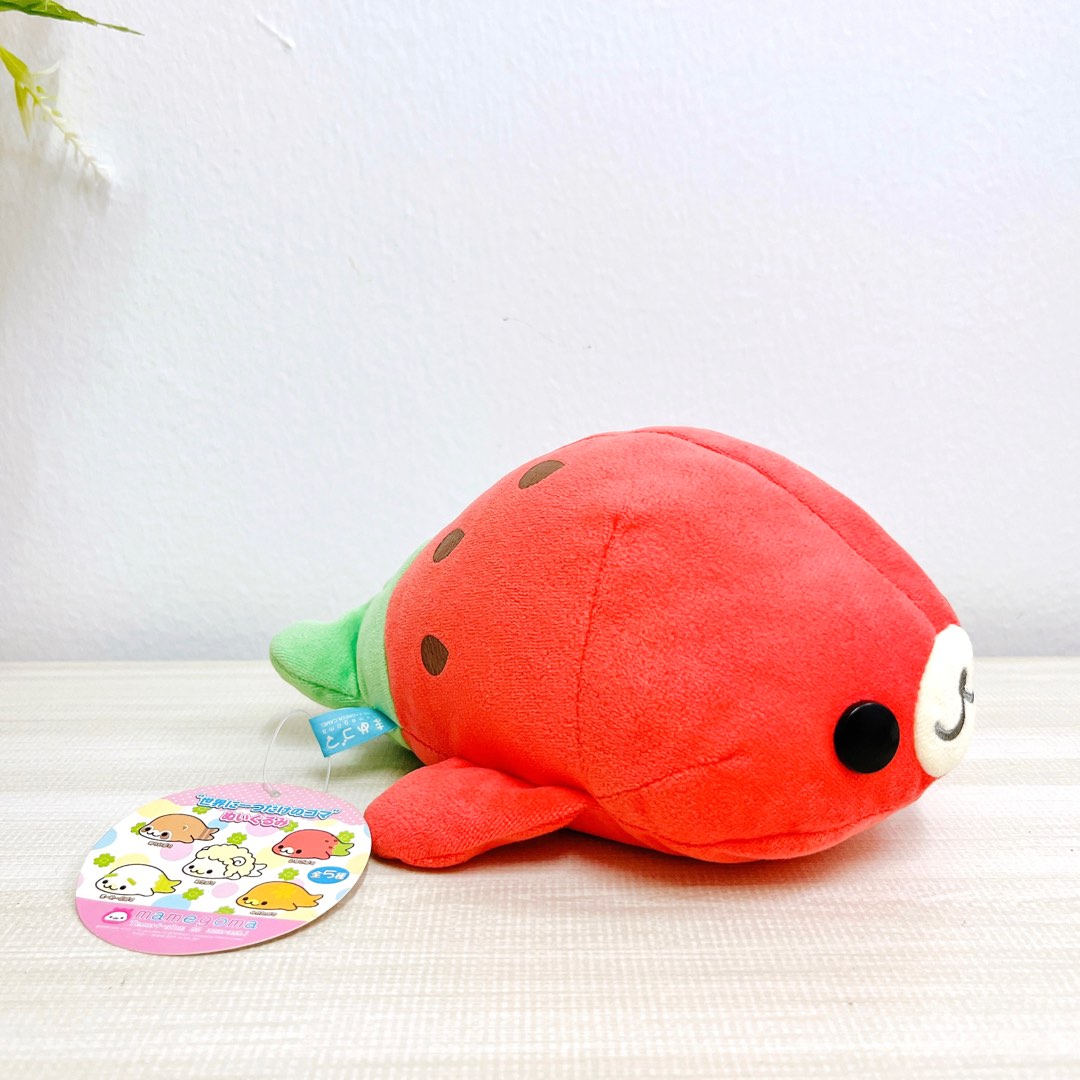 Porte-clés Peluche San-X Mamegoma - Personnage Jinbee - Neuf - Environ 9 Cm