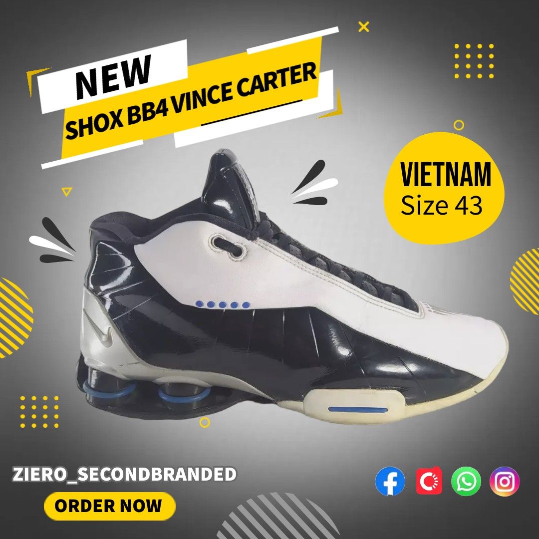 Sepatu basket Nike SHOX BB4 VINCE CARTER Olah Raga Perlengkapan