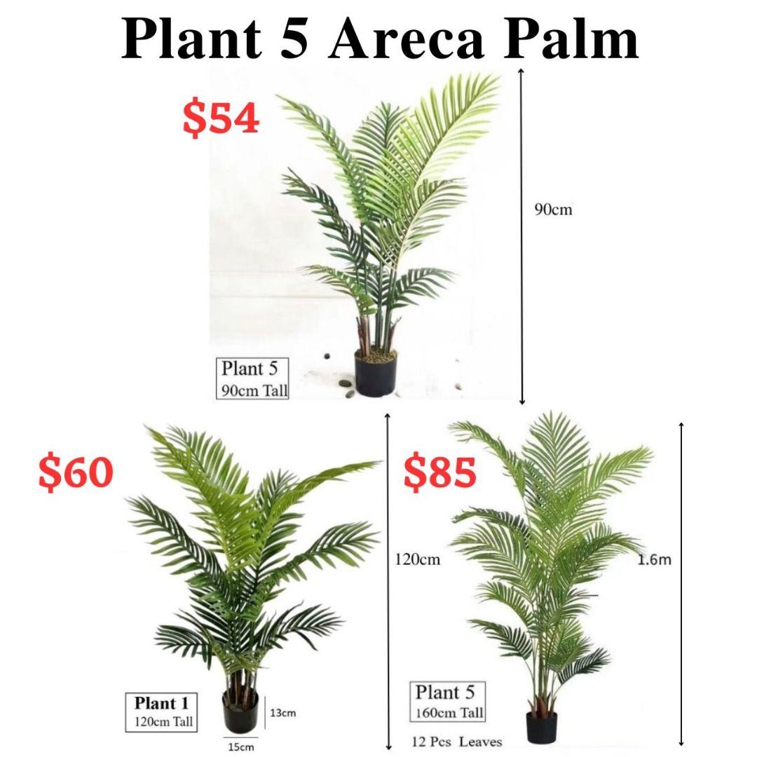 [SG STOCKS] Artificial Plant Areca Palm Fake Tree / Fake Plants / Home