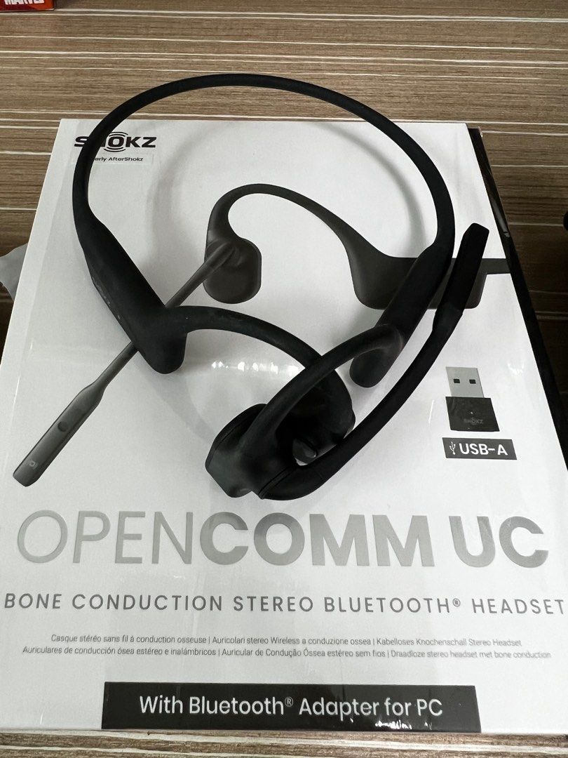 Casque Bluetooth® stéréo conduction osseuse OpenComm UC + USB - Shokz 