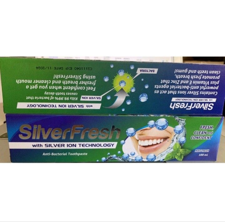 SilverFresh Anti Bacterial Toothpaste (Category: Face Care) located in Mandaluyong City. Submitted by mmc12345 (Listing ID 1216735212, Image 3). Description: 1oo ml.