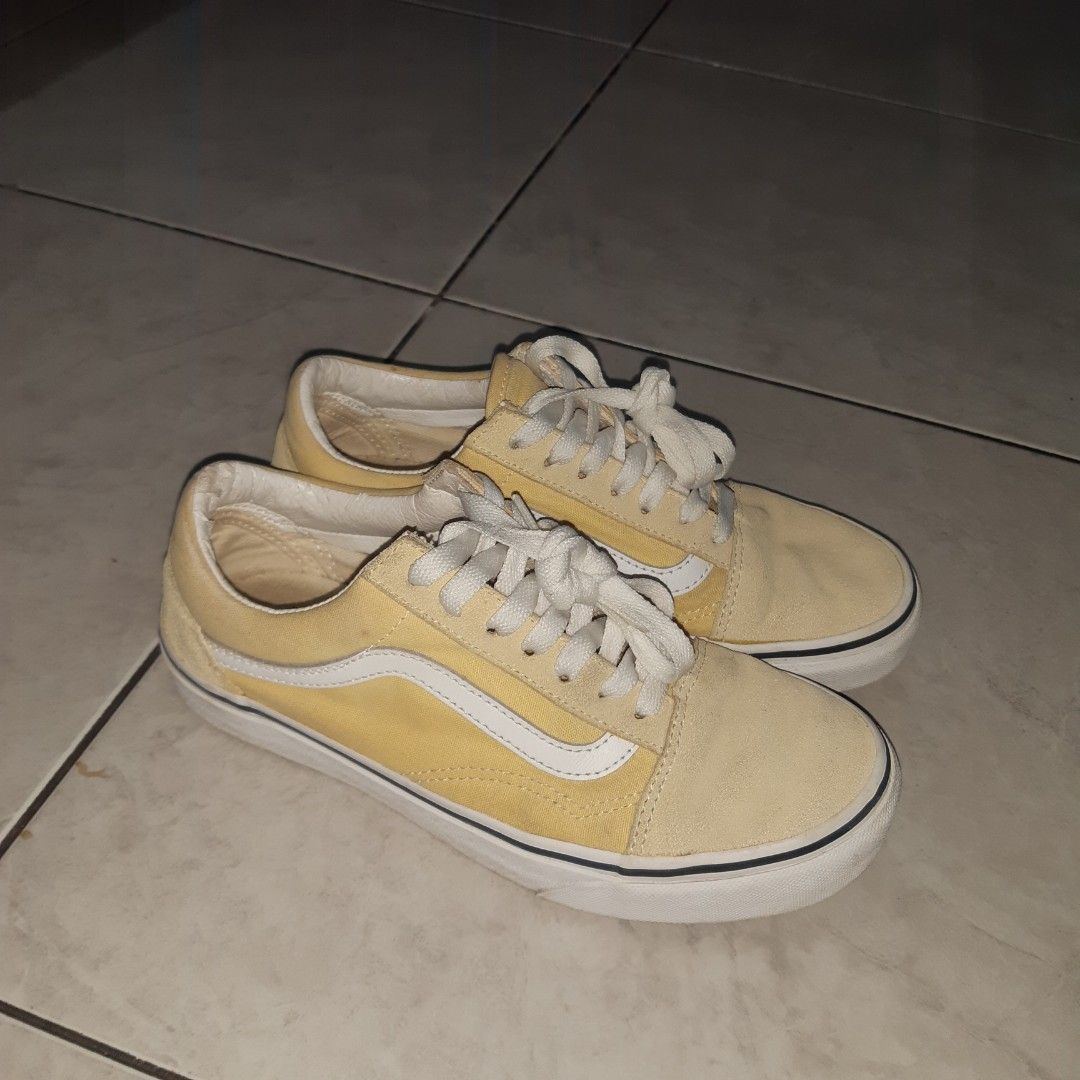 Sneaker Vans Old Skool Color Theory Kuning ORI Fesyen Wanita