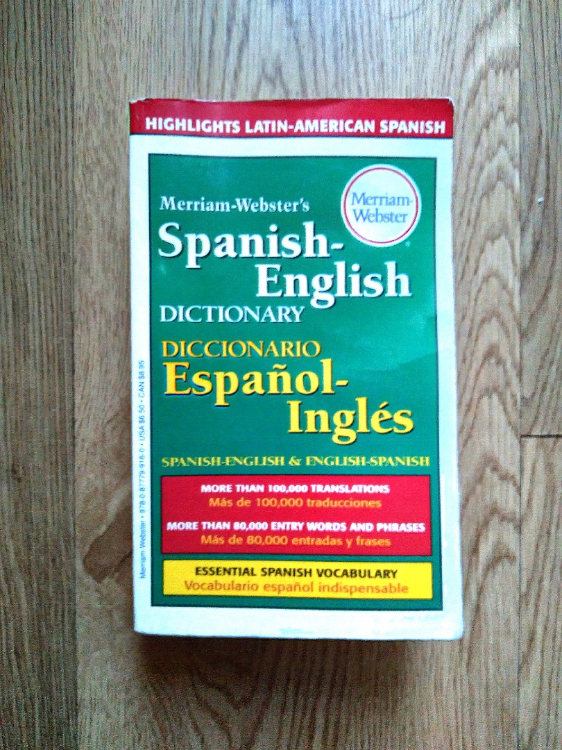 spanish-english-merriam-webster-s-dictionary-on-carousell